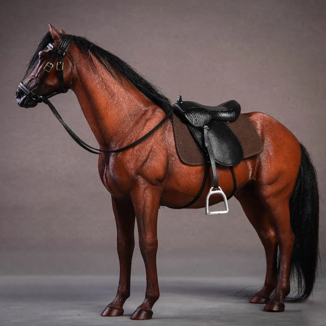Surwish 20 см, 1/12 масштаб, немецкий Ганновер, теплая окровавленная модель, украшение лошади, масштаб, модель, экшн и игрушка, фигурки-светильник, коричневый цвет