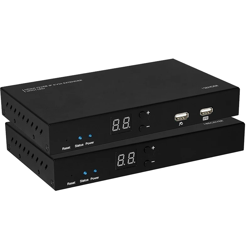 HDMI 1080P по IP KVM 100M удлинитель от CAT5E/6 со светодиодом и ИК экраном для BI DIRECTIONAL|Кабели