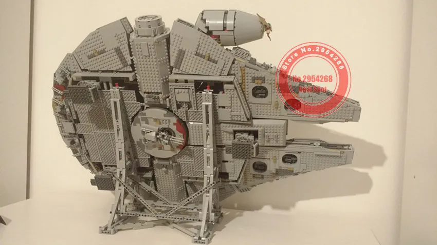 MOC Starwars дисплей вертикальный стенд конечный коллекционер Сокол Кронштейн