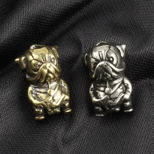 1 шт. латунный Ретро нож шарик Креативный дизайн собаки зонт-кинжал веревка кулон Паракорд шарик