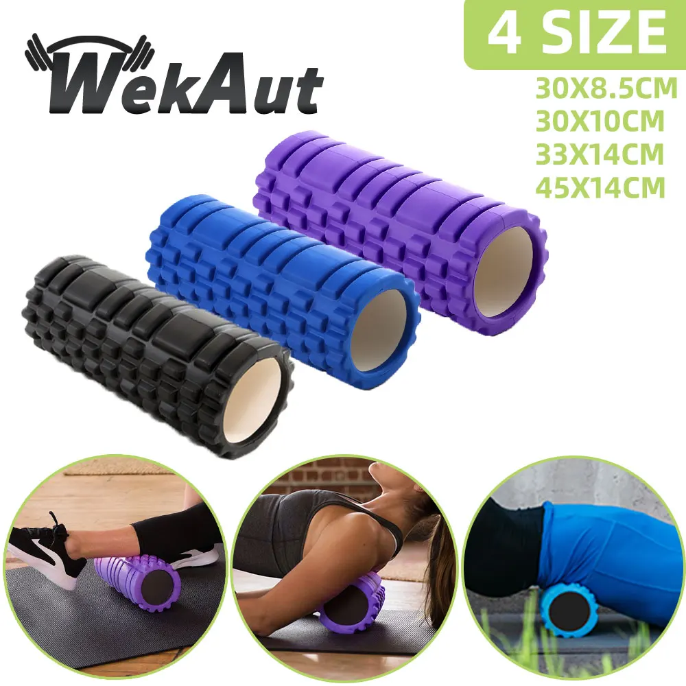 30/33/45cm Yoga Column Gym Fitness Foam Roller Pilates Muscle Massage Exercise Back Soft Block Drop Shipping | Спорт и развлечения