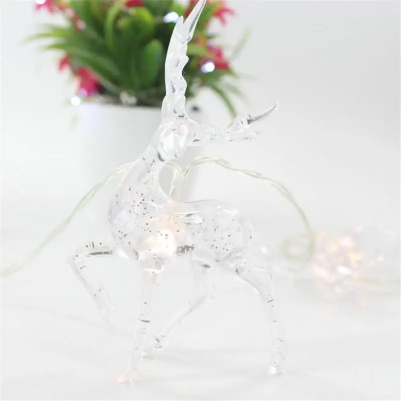 Deer LED String Light 10LED Battery Operated Reindeer Christmas String Lights Outdoor Xmas Party Indoor Decoration For Home best outdoor string lights