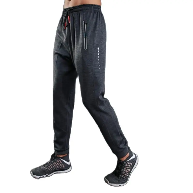 

Autumn And Winter Sports Black Sapphire Blue Polyester Trousers Loose Breathable Jogging Cycling Sports Fitness Men's Foot Pants