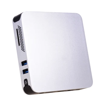 

eMMC Desktop Mini PC Fanless 4GB DDR3&64GB Computer with HD/VGA/USB/SD Port 2.4G/5G Dual Band WiFi BT4.0 Gigabit Ethernet