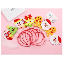 

Christmas Headband Kindergarten Holiday Creative Handmade DIY Toy Material Package Children's Christmas Craft Set Toys