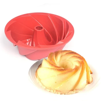Mini Spiral Shape Food Grade Silicone Cake Mold Pan 3D Cake Mould Form
Bread Bakery Baking Tools Bakeware