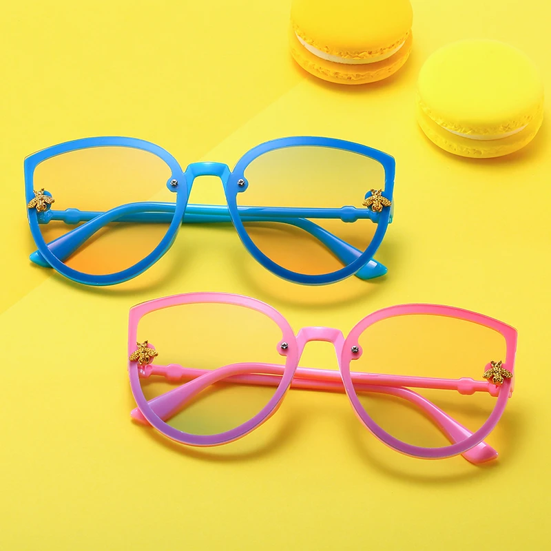 럭셔리 고양이 눈 어린이 선글라스 브랜드 키즈 소녀 소년 유아 선글라스 Oculos De Sol, 유아 선글라스 UV400, 2020