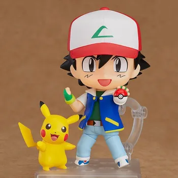 

Pokemon Anime Figures Pikachu Ash Ketchum #800 Cute Toys Set Action Figurine Pocket Monster Collection Juguetes Doll Figma 10cm