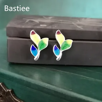 

Bastiee Cloisonne Enamel Stud Earrings For Women 999 Sterling Silver Earring Luxury Jewelry Hmong Handcraft Chinese Hanfu