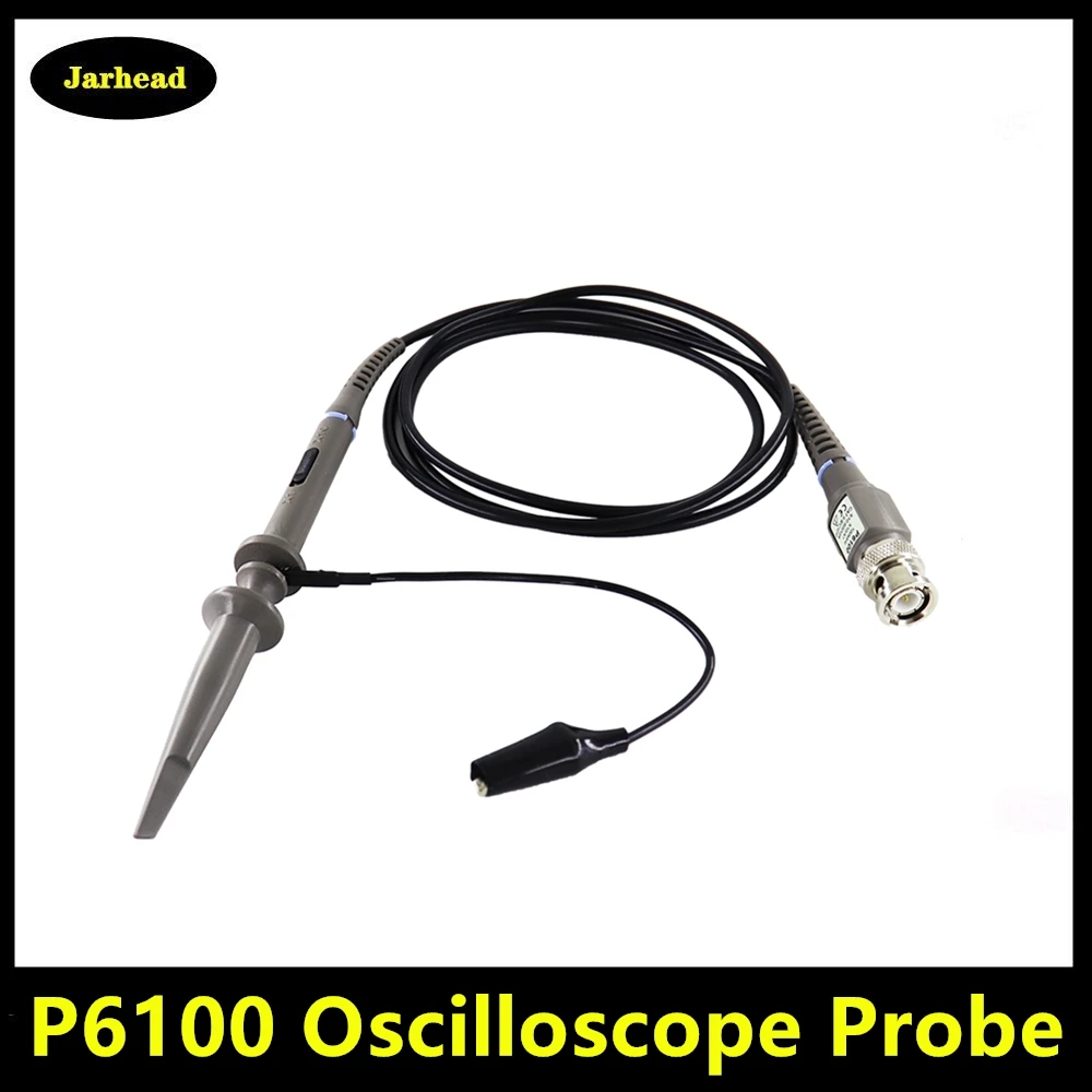 1PCS P6100 Oscilloscope Probe DC-100MHz Scope Clip Probe 100MHz