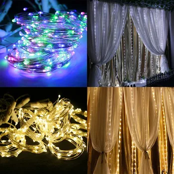 

300 LEDs Window Curtain String Lights With Remote Control Sound Activated Music