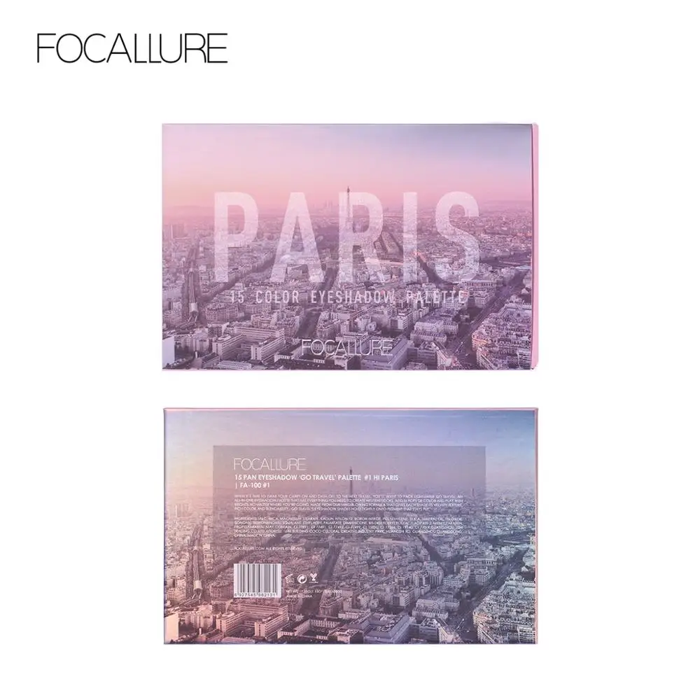 FOCALLURE GO TRAVEL Matte Eyeshadow Palette Shimmery Silky Powder Long Lasting Pigment Pressed Glitter Eye Shadow Pallete Makeup
