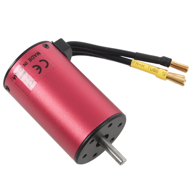 

3800KV 4 Poles Brushless Motor for 1/8 1/10 RC Car Truck