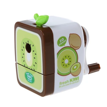 

Fruit pattern style ran hair Pencil Sharpener Hand Crank Manual Desktop School Stationery Kids
