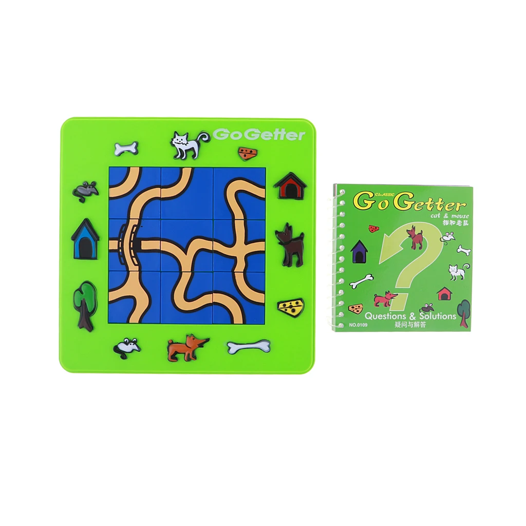 Puzzle Maze  Cute Cartoon Animals Board Game Go Better Cat & Mouse Game Kids Toy