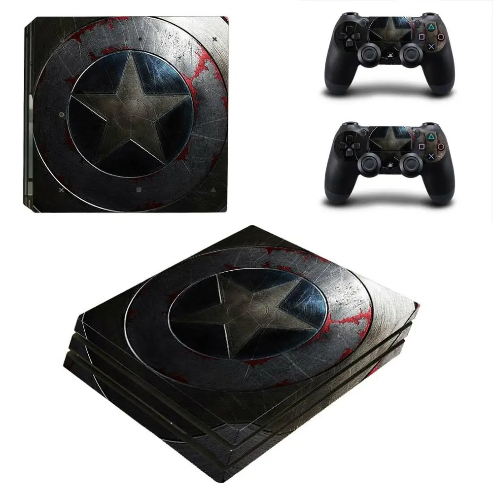 Капитан Америка PS4 Pro наклейка s PS 4 Play station 4 Pro стикер кожи Pegatinas для playstation 4 Pro консоль и контроллер