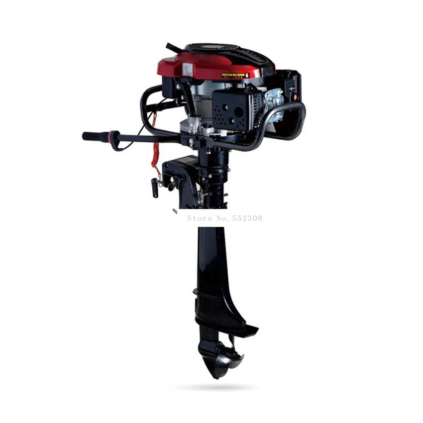 6.5/7.0HP Horsepower Boat Outboard Engine Air/Water-cooling System Gasoline Fuel Four strok Outboard Motor For Inflatable Boat