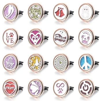 

10Pcs/Lot Car Air Diffuser Stainless Steel Detachable Vent Freshener Car Perfume Essential Oil Diffuser Aroma Locket Pendant