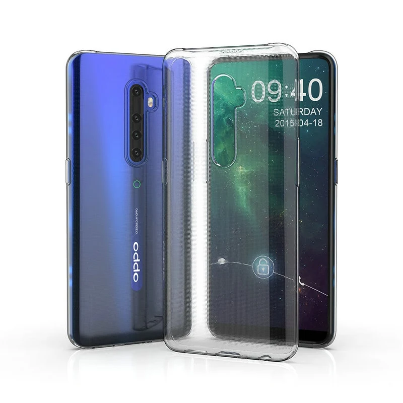 OPPO Reno 2 Z F 2Z 2F Coque Funda Reno2 Pro 용 심플 소프트 클리어 폰 케이스 커버, 투명 실리콘 얇은 친구 커플 TPU