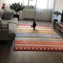 3D современная модная машина моющийся офисный Коврик для йоги/большой размер спальня гостиная ковер/Противоскользящий коврик против морщин