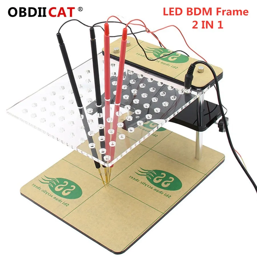 Светодиодный BDM Рамка Таблица BDM100 22 шт. адаптер зонд светодиодный 2в1 ECU