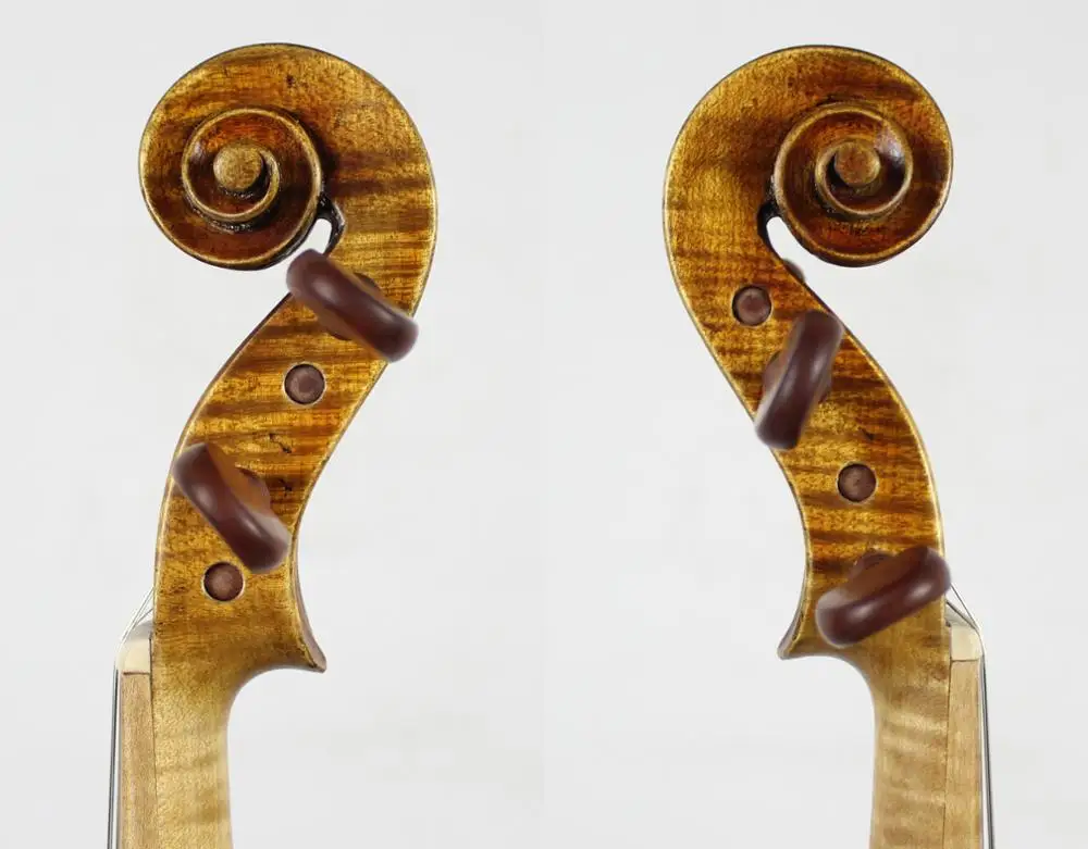 Master Piece! Baroque Violin Violino,Copy Stradivari "The Cremoneser​"! Antiqued Oil Vamish. !European Wood!