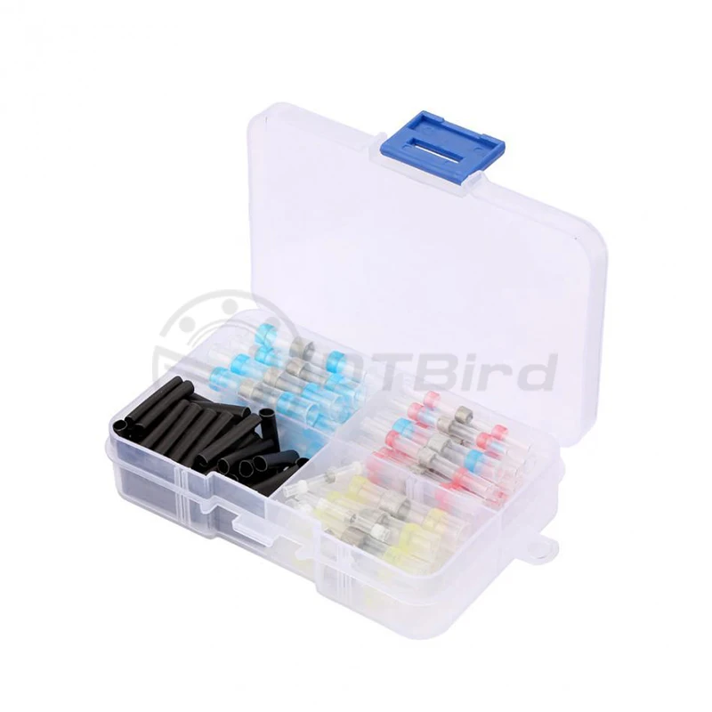 100PCS Boxed Assorted Solder Sleeve Heat Shrink Splice Butt Wire And Drop Ship Waterproof Solder Ring Set Combination Quality