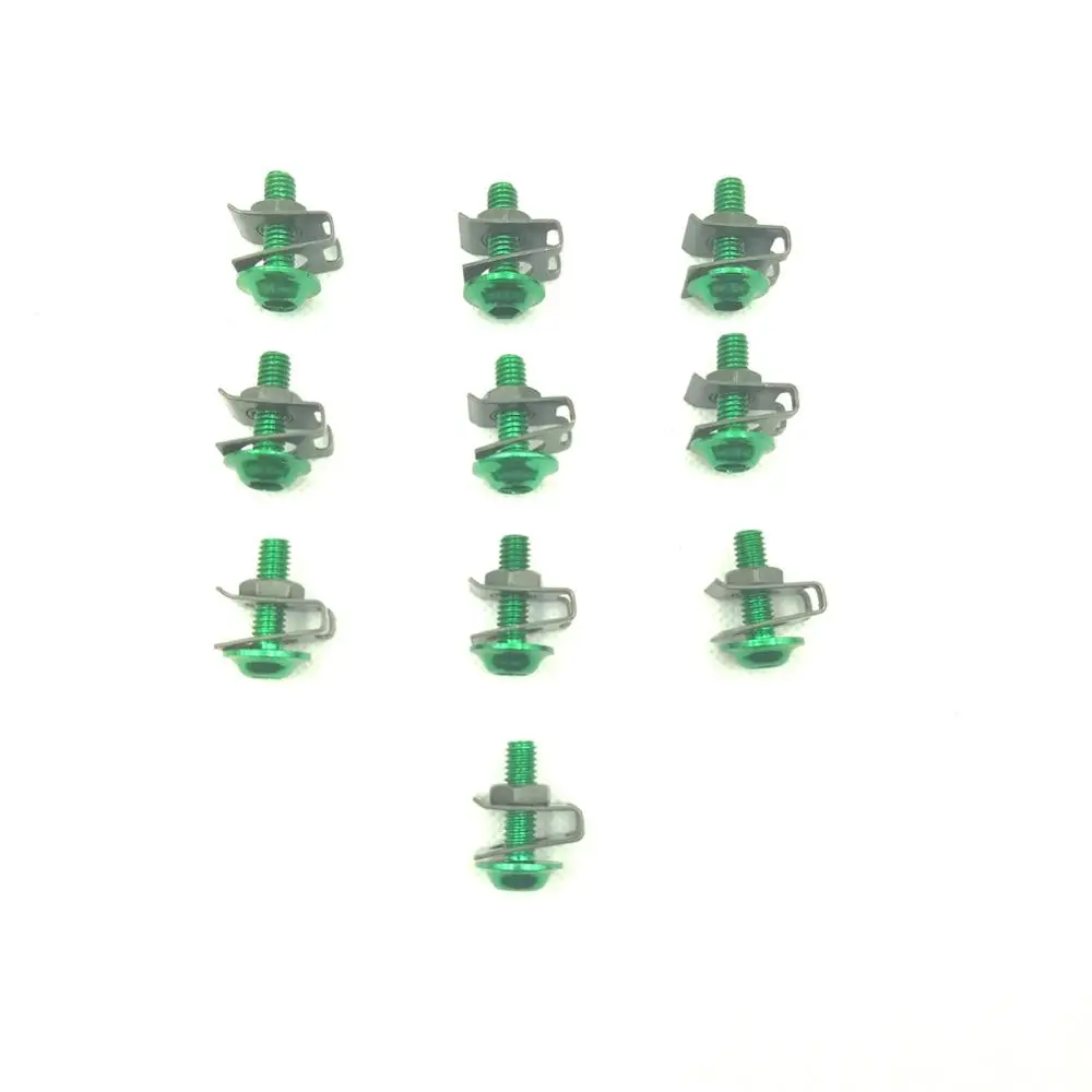 Болты Обтекатели для мотоциклетных скутеров M6 6 мм 10 шт. гайки зажимы крепления