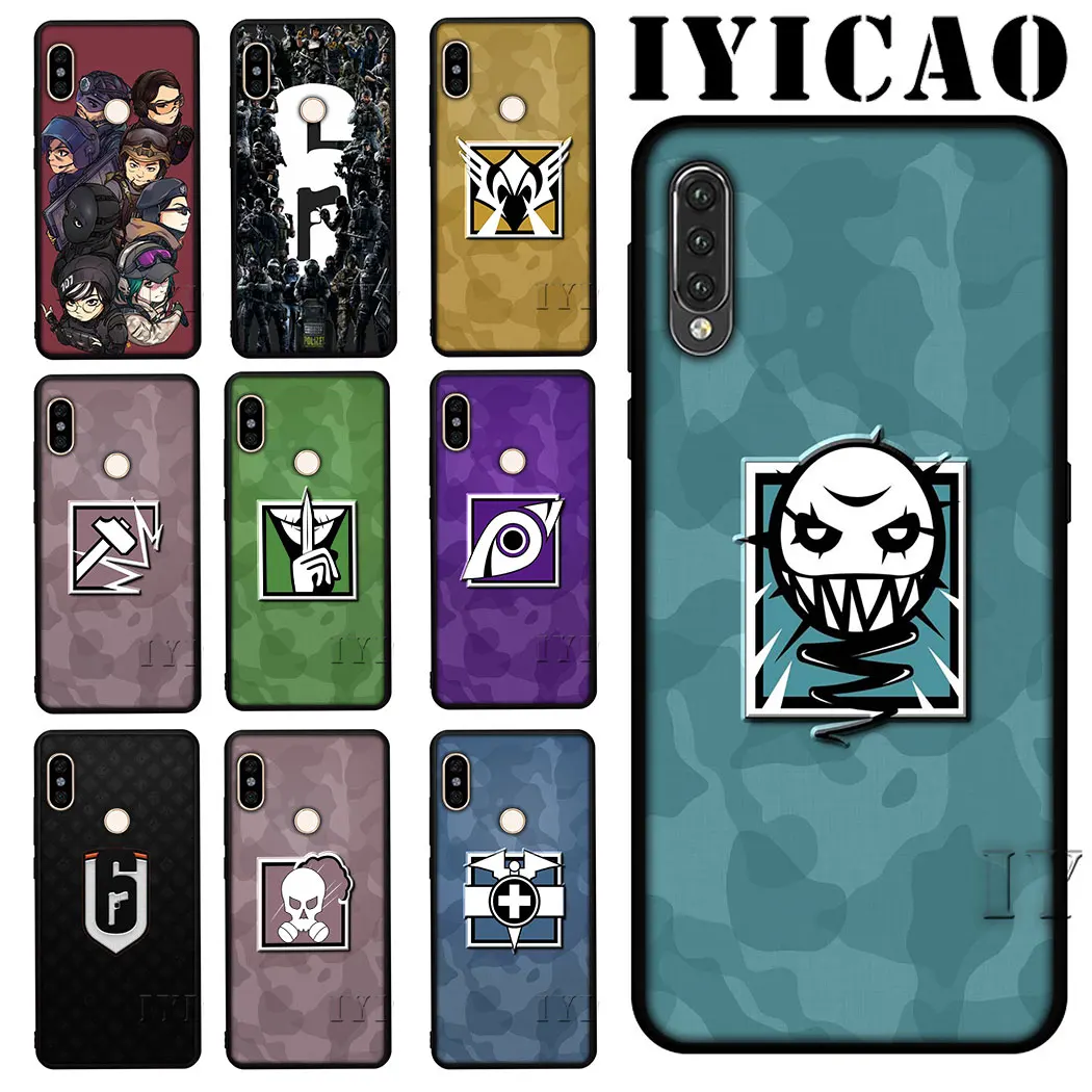 Мягкий силиконовый чехол IYICAO Rainbow Six Siege для Redmi Note 5 6 7 Pro 5A Prime 7A K20 Go 8 |