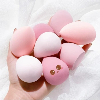 

8Pcs/set Water Drop Sponge Puff Wet And Dry Use Teardrop-shaped Foundation Isolation Cream Beauty Egg Makeup Puff Beauty Tool