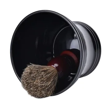 

1Pcs Black Men Soap Bowl Shaving Durable Brush Bowl Mug Resin Acrylic Shave Soap Cup
