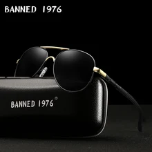 Высокое качество, алюминиевые HD поляризованные солнцезащитные очки, UV400, мужские, для вождения, металлическая оправа, солнцезащитные очки, мужские, для женщин, крутые, oculos