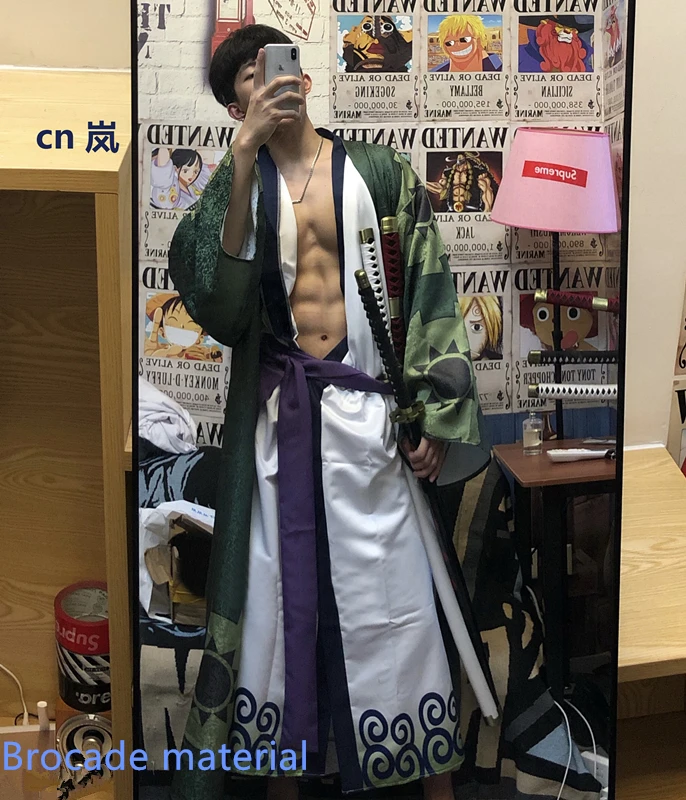 One piece Wano кантри Roronoa Зоро кимоно Косплей Костюм