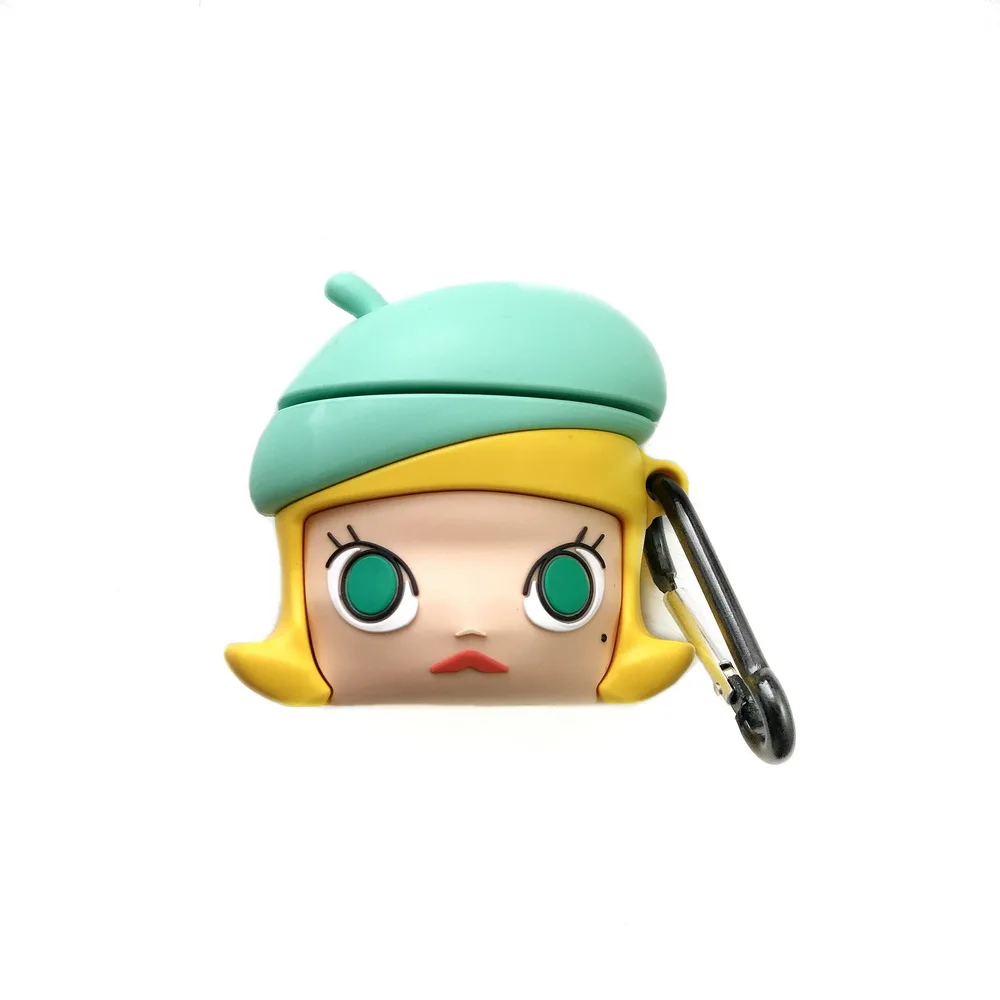 Molly Девочка Молли 3D Мягкий силикон что-то веселое kennyswork Невеста милый мультфильм прекрасный подарок для Apple Airpods2 Bluetooth наушники чехол - Цвет: Molly