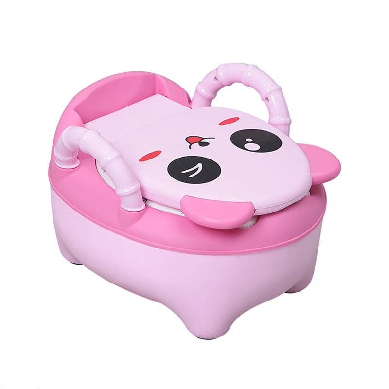 Baby Pots Cartoon Potty Training Toilet Seat Comfortable Backrest Portable Baby Folding Pot For Children Potty Toilet Bedpan 5
