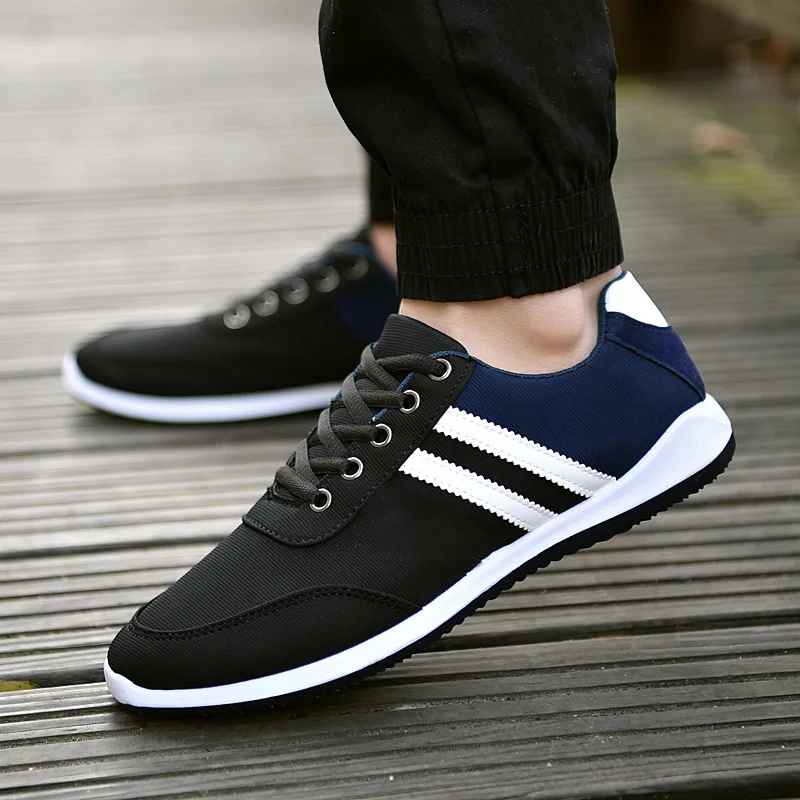 Patchwork Shoes Men Elegant Fashion Canvas Sports Shoes For Male