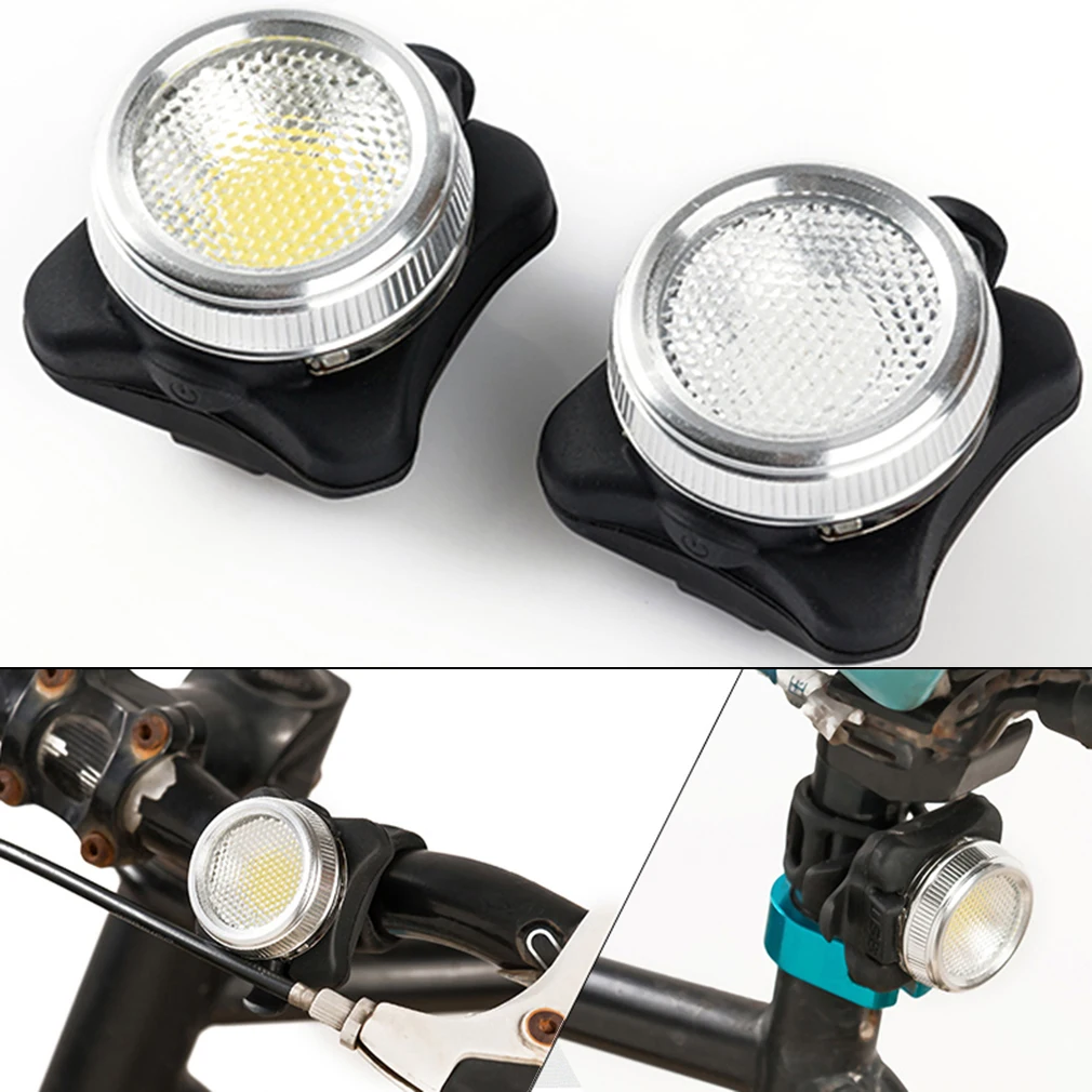 Cheap OUTAD Cycling Bicycle Bike Warning Light COB LED Head Front Rear Tail Clip Ultra Bright USB Rechargeable Lamp Drop Shipping 6