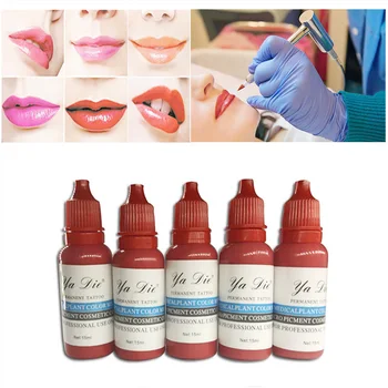 

Maquillaje original tintas de tatuaje delineador de cejas pigmento para labios café Café ceja pigmento conjunto de pintura para