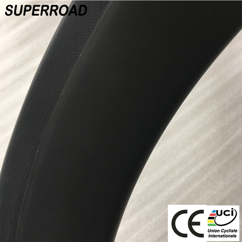 Высокое качество Superroad 28 мм в ширину 60 мм Глубокий Gigantex полный углерод 700C дорожный велосипед Трубчатые Ободы Китай