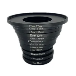 Versatile 37mm Step - Up/Step - Down Camera Lens Filter Ring Adapter Set (37 to 28mm)