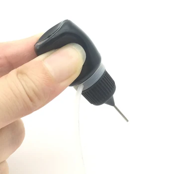 

5pcs Empty Black Vial Plastic Dropper Bottle Metal Needle E Liquid 5ml Bottle