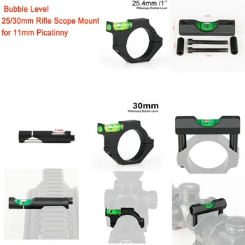 

PPT Bubble Level Airsoft Guns Rifle Scope Mount for 11mm Picatinny Weaver Rail 25/30mm Rifle Sight Scope Mount CB-1