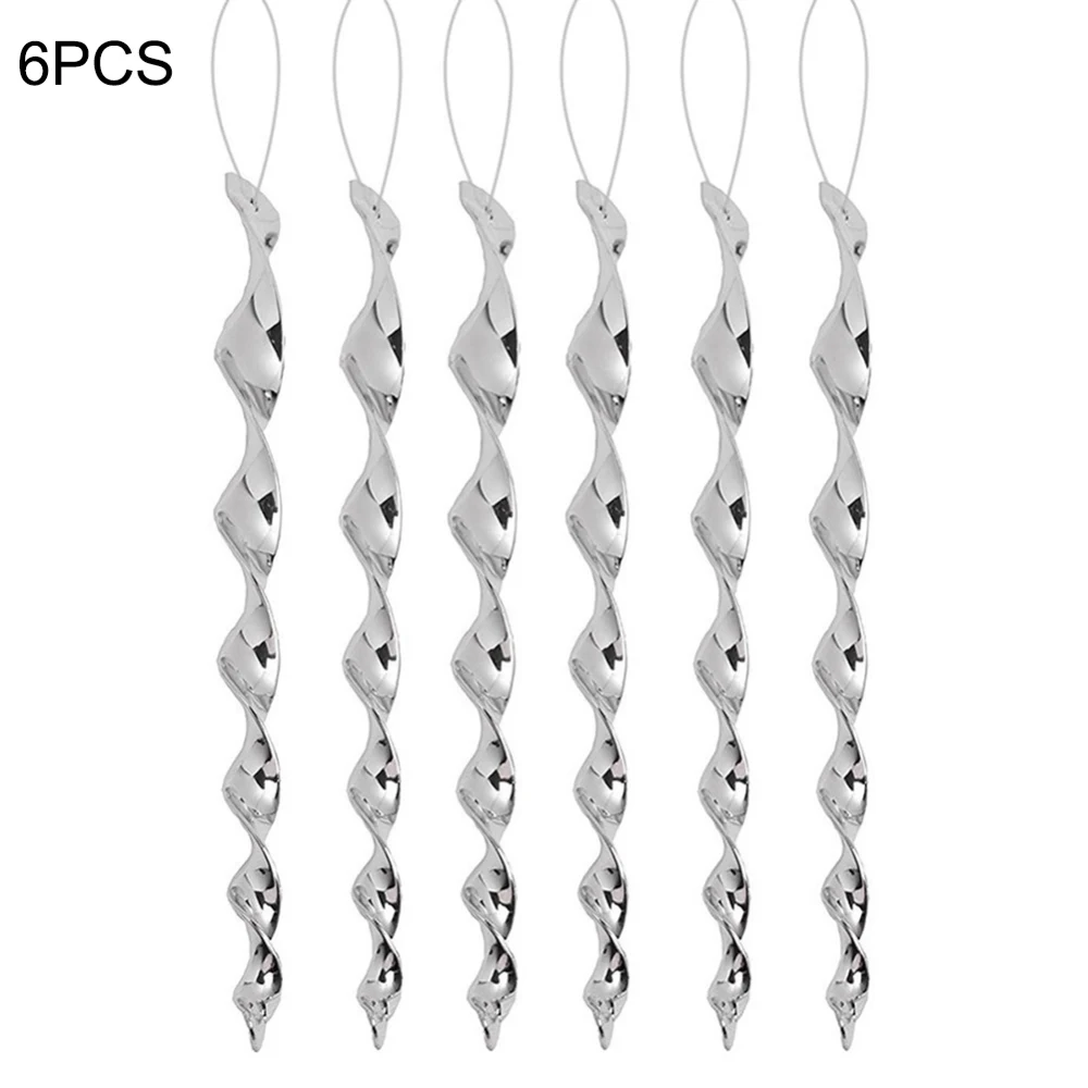 

6/12 Pcs Bird Deterrent Silver Rods Spiral Reflective Bird Repellent Wind Twisting Rods For Scaring Repelling Birds Repeller
