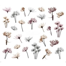 1 лист ювелирных изделий цветок воды Наклейка Стикер для ногтей шаблон живопись обертывание бумага фольга кончик татуировки маникюр