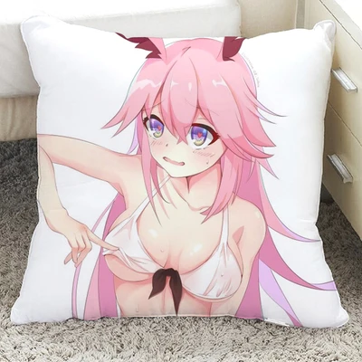 Honkai Impact 3 киана каслана Сакура Yae еретик Miko сексуальные девушки японского аниме Подушка Мягкая Плюшевая Кукла - Цвет: Темно-красный