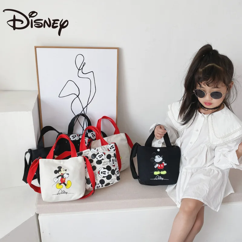 Модная мультяшная милая сумка через плечо Disney с Микки Маусом портативная