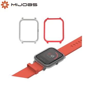 

Mijobs 20mm Silicone Wrist Strap Protector Case Cover for Xiaomi Huami Amazfit Bip BIT Youth Smart watch Strap Correa Bracelet