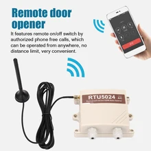 Programador Versão RTU5024 GSM Portão Opener Interruptor do Relé de Controle de Acesso Remoto Por Chamada Gratuita App Suporte com Fio de Alarme Antena(China)