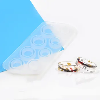 

8Pcs Assorted Sizes Ring Silicone Mold For Resin Jewelry Resin Casting Mold US Size 5-12