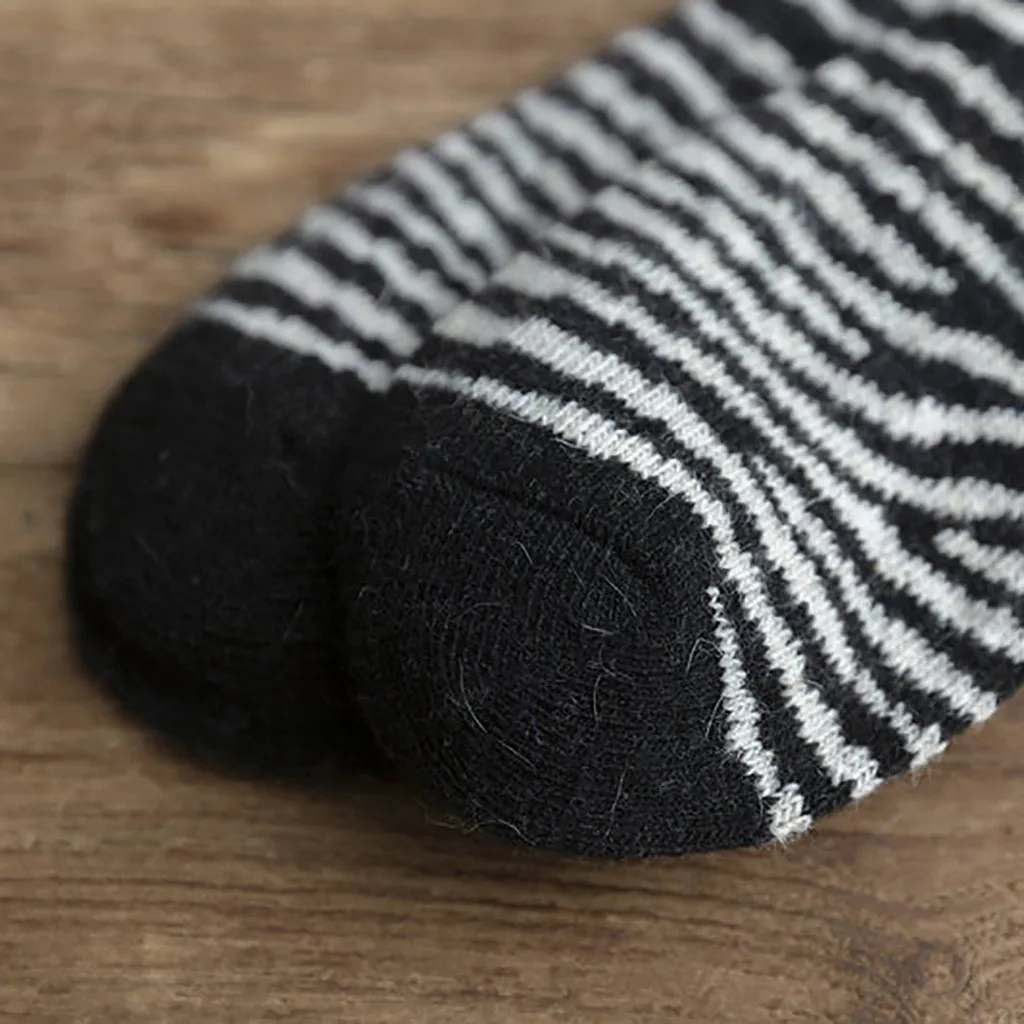 1 пара, модные хлопковые удобные чулки в полоску, Нескользящие чулки средней длины, W1114